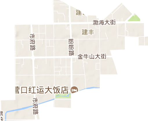 建丰街道地形地图