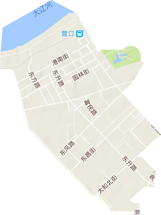 跃进街道地形地图