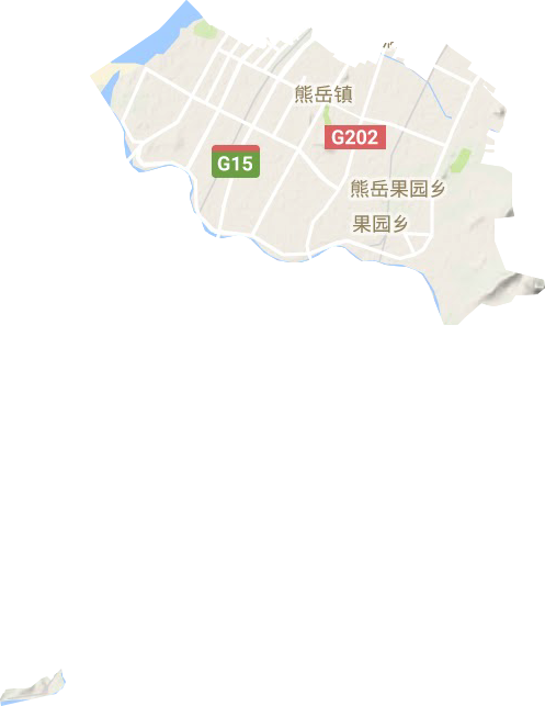 熊岳镇地形地图
