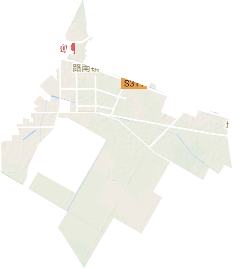路南镇地形地图