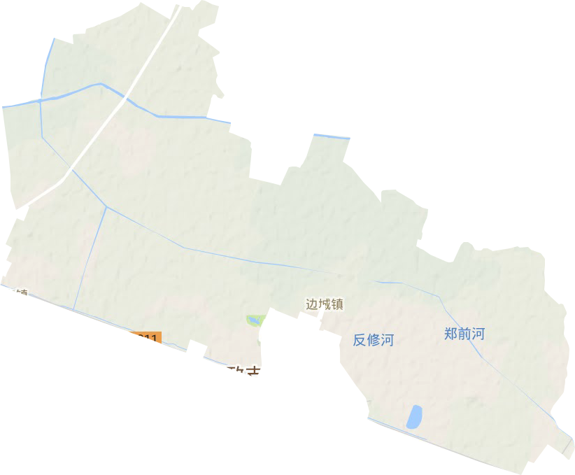 边城镇地形地图