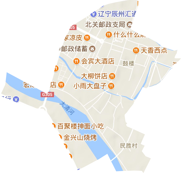 鼓楼街道地形地图