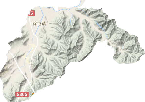 徐屯镇地形地图