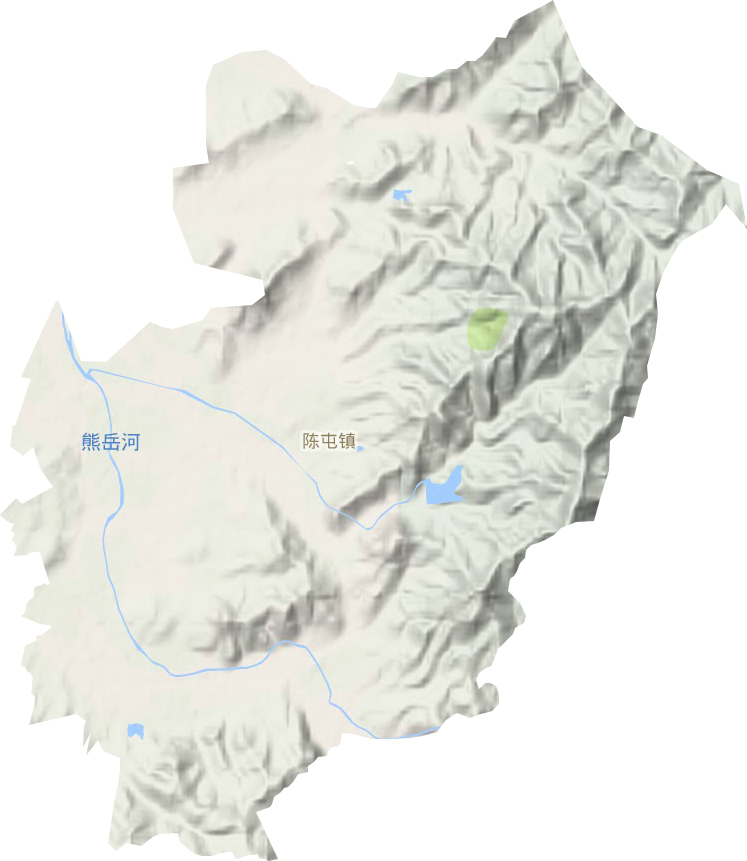 陈屯镇地形地图
