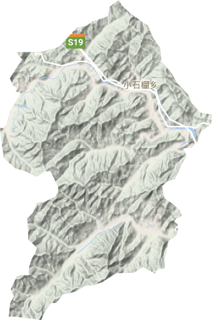 小石棚乡地形地图