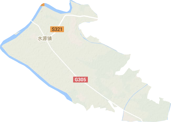 水源镇地形地图