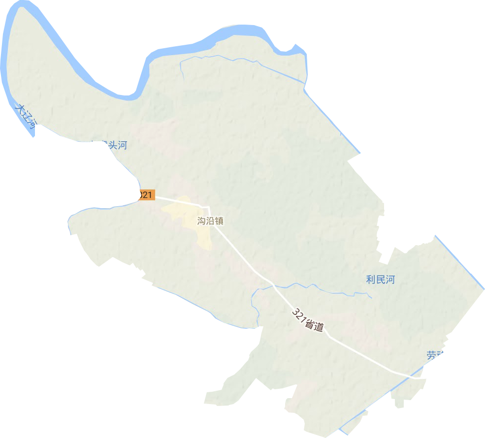 沟沿镇地形地图