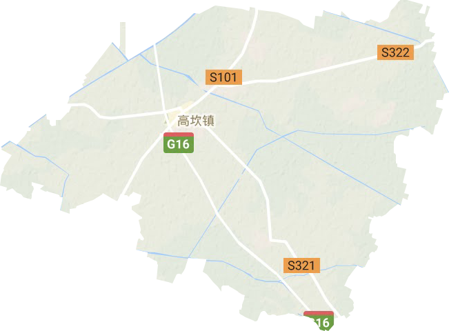 高坎镇地形地图