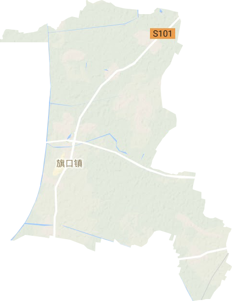 旗口镇地形地图