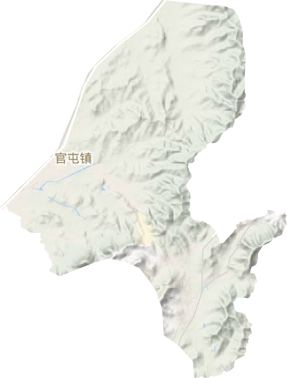 官屯镇地形地图