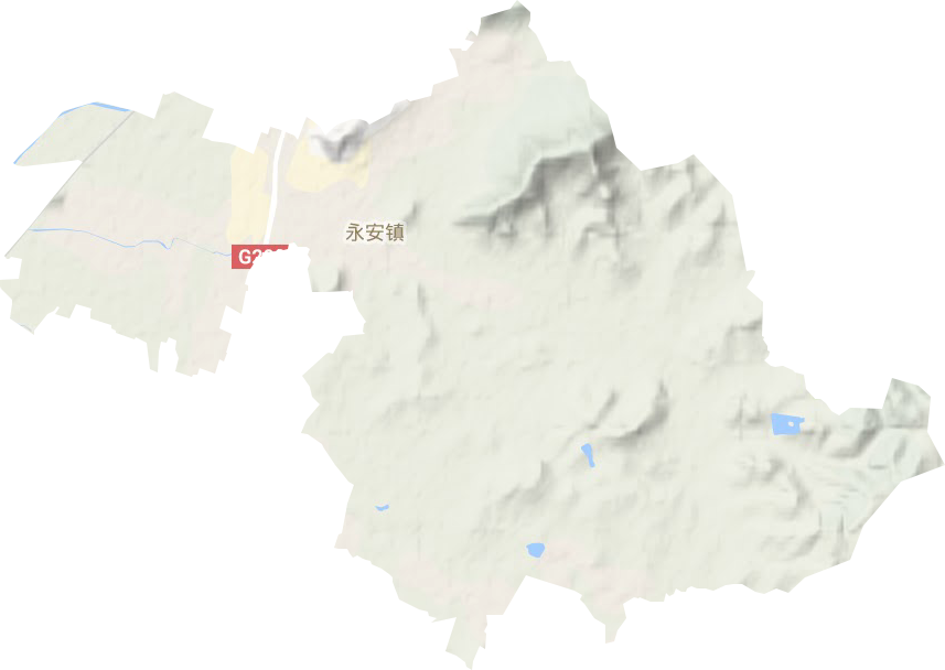 永安镇地形地图