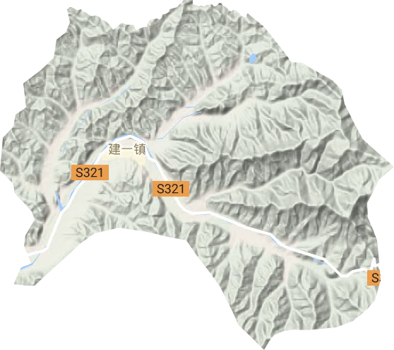 建一镇地形地图