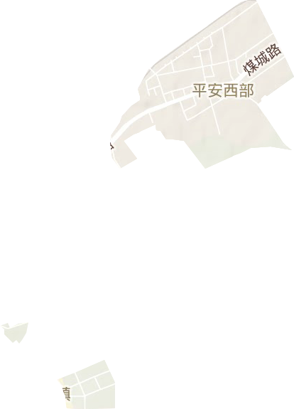 平安西部街道地形地图