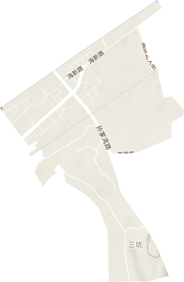 高德街道地形地图
