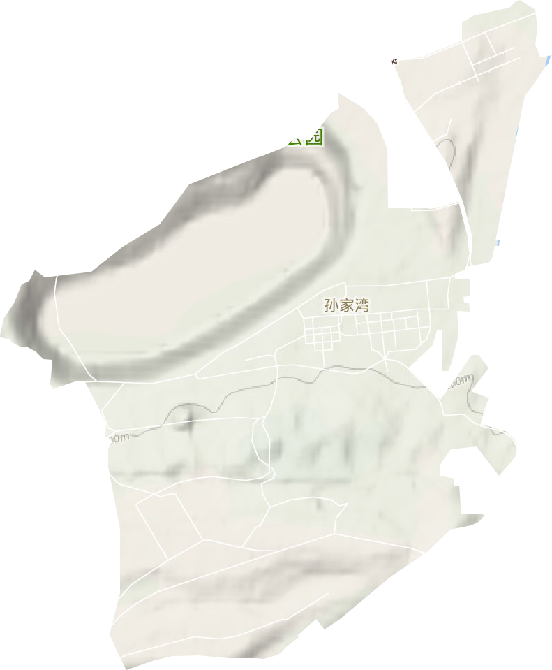孙家湾街道地形地图