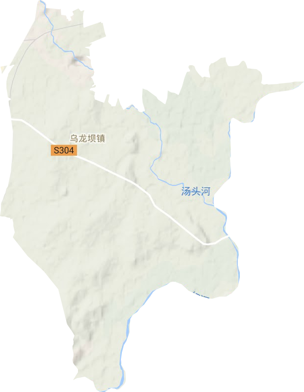 乌龙坝镇地形地图