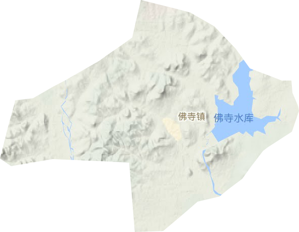 佛寺镇地形地图