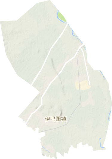 伊吗图镇地形地图