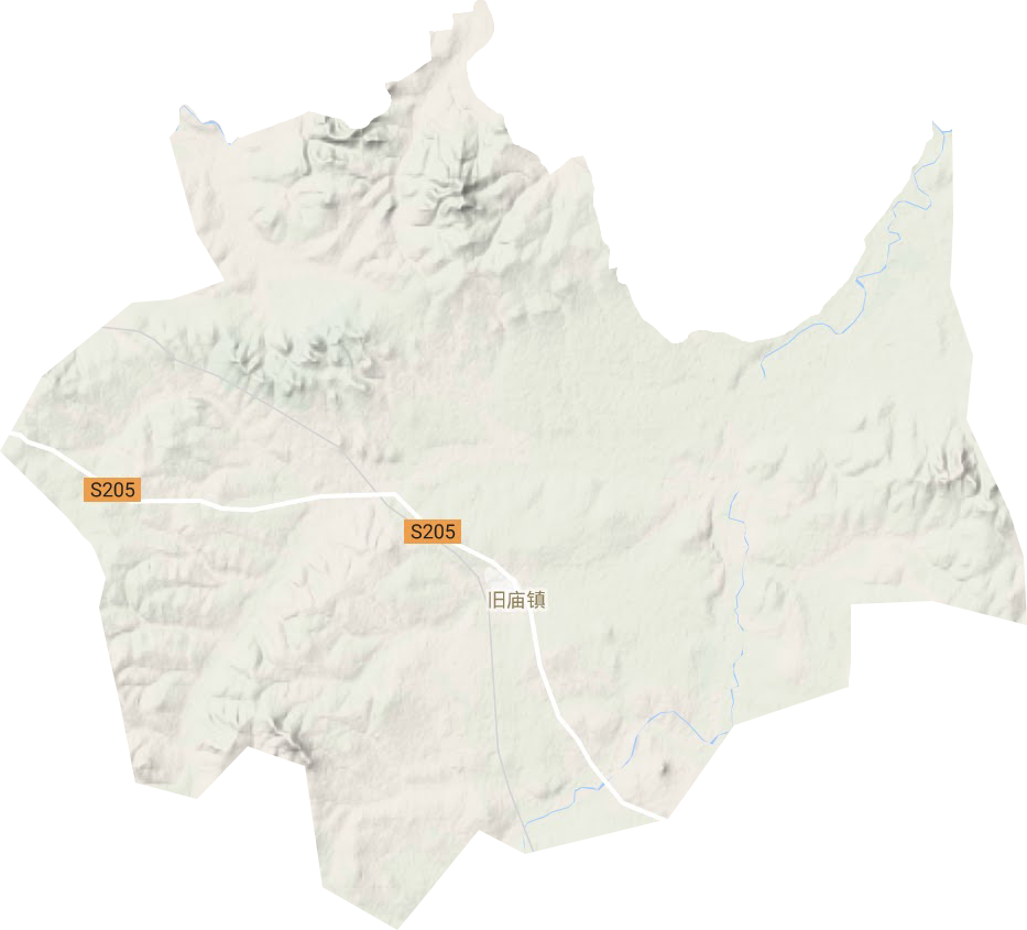 旧庙镇地形地图