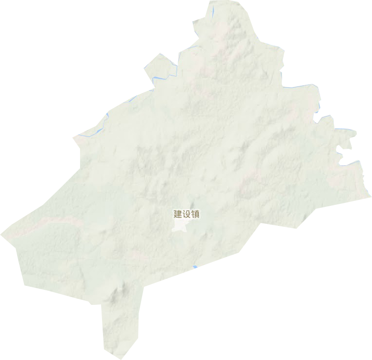 建设镇地形地图