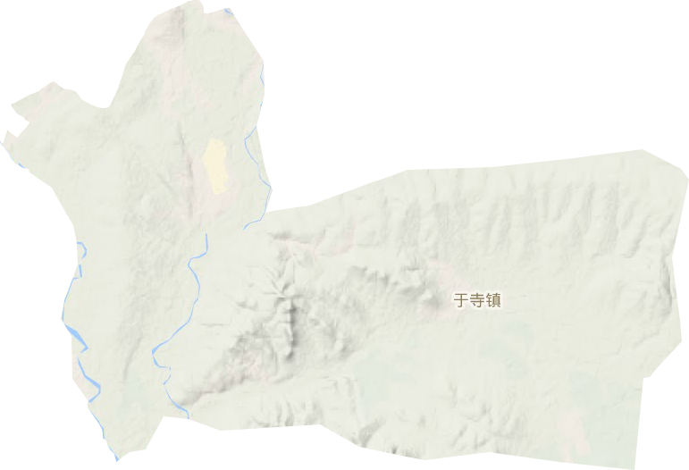 于寺镇地形地图