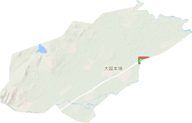 大固本镇地形地图