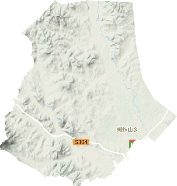 蜘蛛山镇地形地图