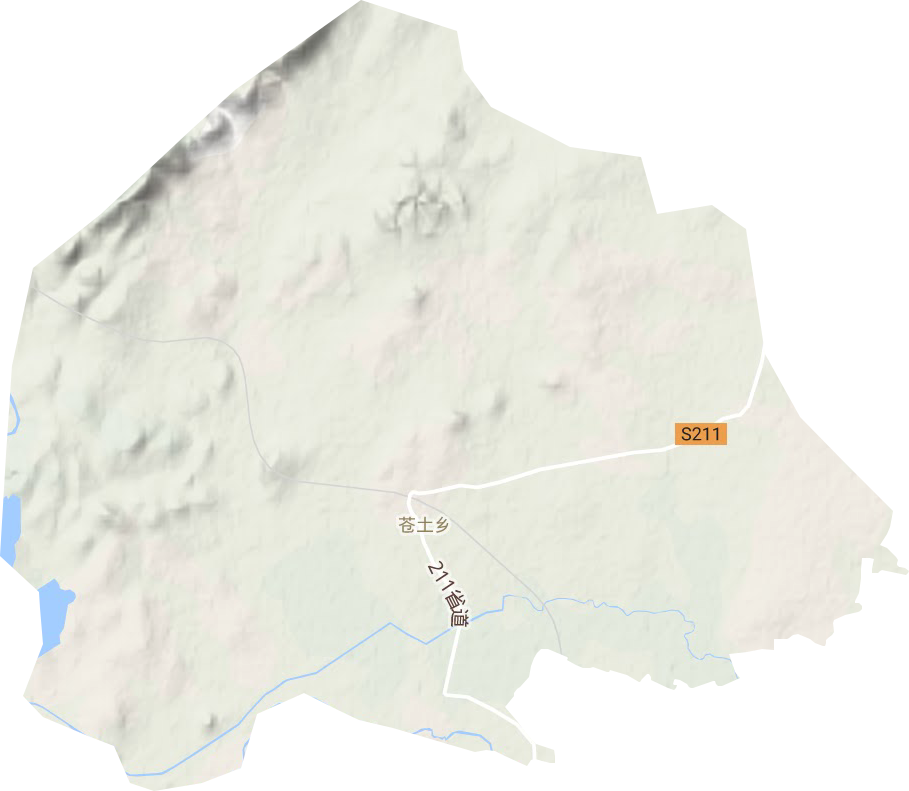 苍土乡地形地图