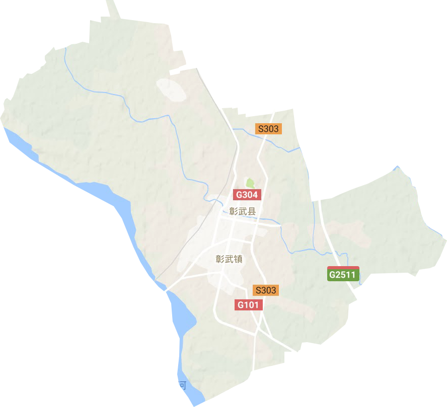 彰武镇地形地图