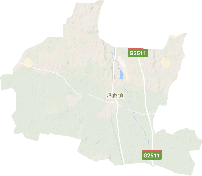 冯家镇地形地图