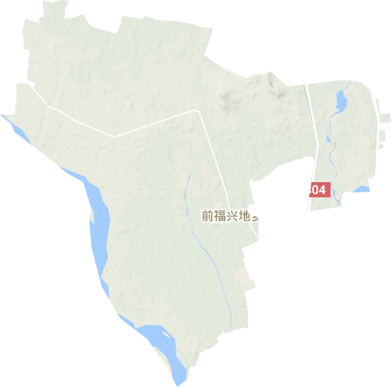 前福兴地镇地形地图