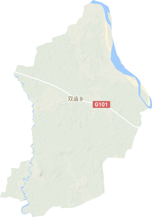 双庙镇地形地图