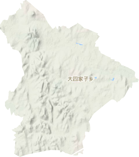 大四家子镇地形地图