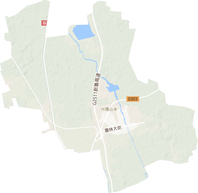 兴隆山镇地形地图
