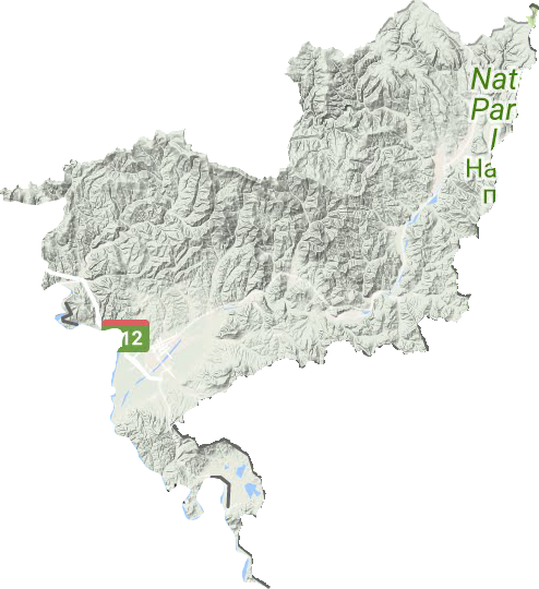 珲春市地形地图