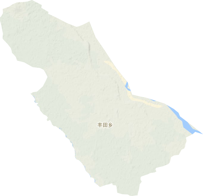 丰田乡地形地图
