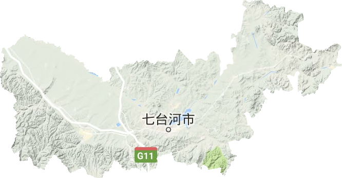 七台河市地形地图