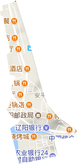 安平街道地形地图
