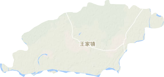 王家镇地形地图