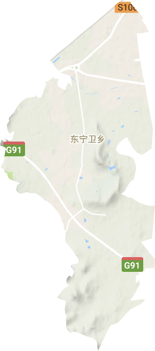 东宁卫乡地形地图