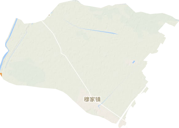 穆家镇地形地图