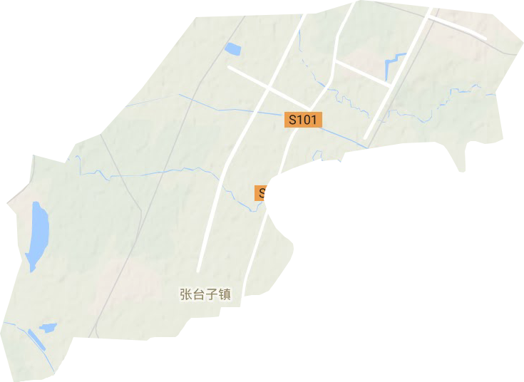 张台子镇地形地图