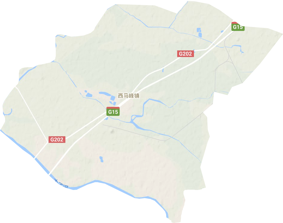 西马峰镇地形地图
