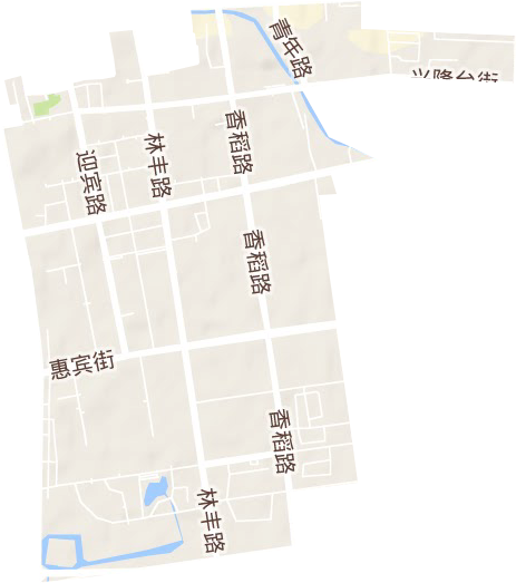 振兴街道地形地图