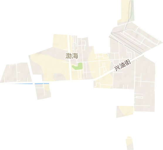 渤海街道地形地图