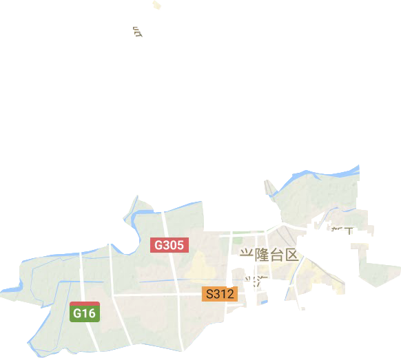 兴海街道地形地图