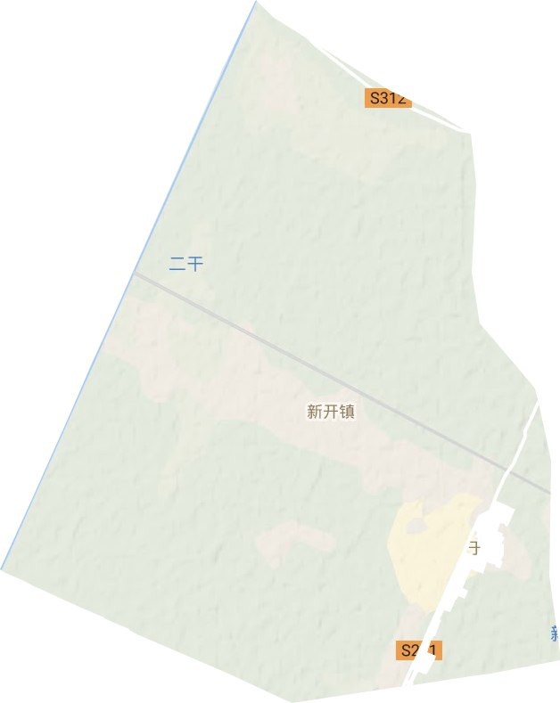 新开镇地形地图