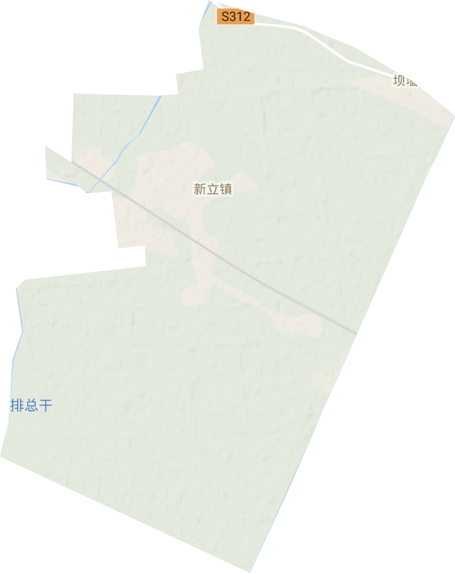 新立镇地形地图