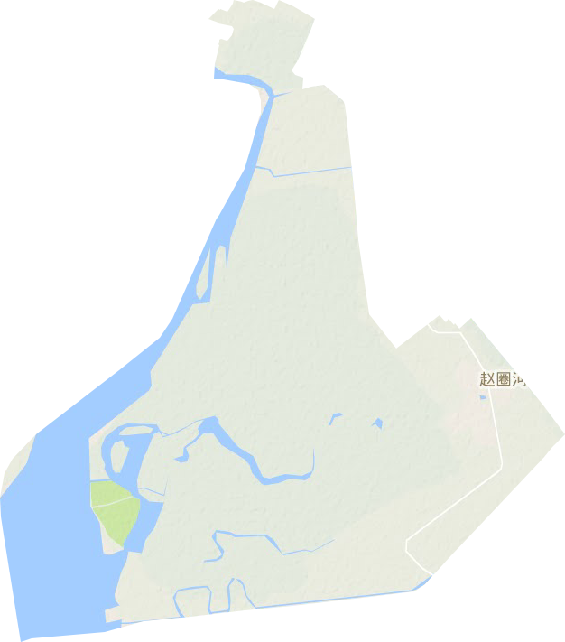 赵圈河镇地形地图