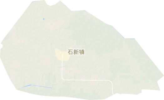 石新镇地形地图